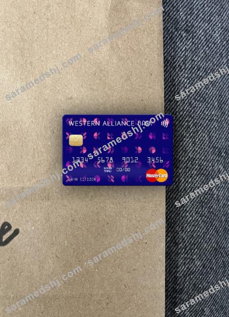 USA Western Alliance Bank mastercard photolook front